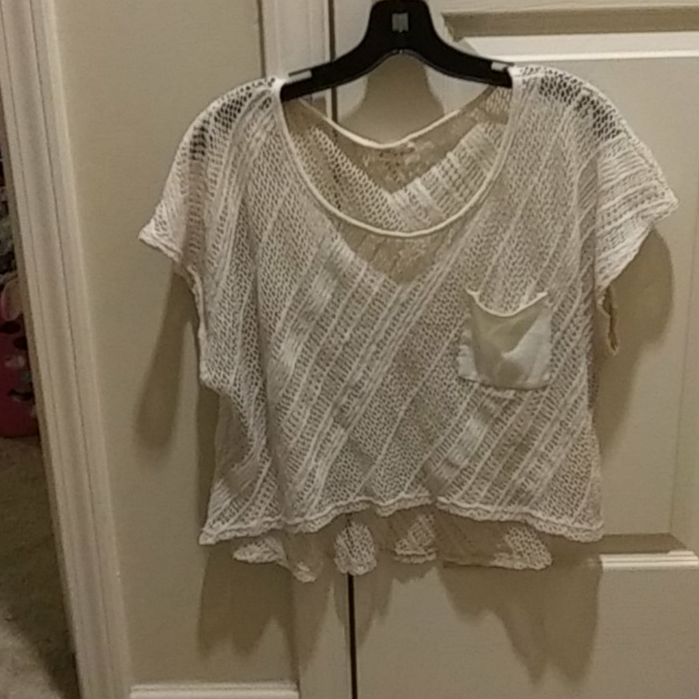 A half neat see through shirt